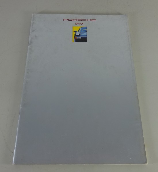 Prospekt Porsche 911 Carrera 2 / 4 / Turbo Typ 964 Stand Mj. 1993 - englisch
