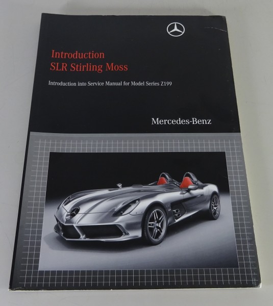 Workshop manual introduction Mercedes Benz SLR Stirling Moss Z199 from 2009