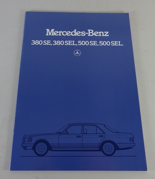 Prospekt Mercedes-Benz S-Klasse W126 380 SE, SEL / 500 SE, SEL Stand 01/1983