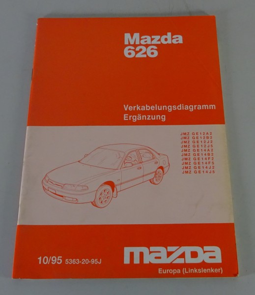 Werkstatthandbuch Mazda 626 Typ MS6 / GE Elektrik Schaltpläne Stand 10/1995