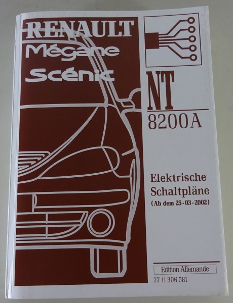 Werkstatthandbuch / Elektrische Schaltpläne Renault Megane / Scenic ab 3/2002