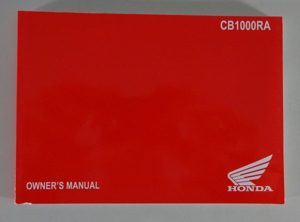 Owner´s Manual / Driver´s Handbook Honda CB1000 RA Stand 12/2020