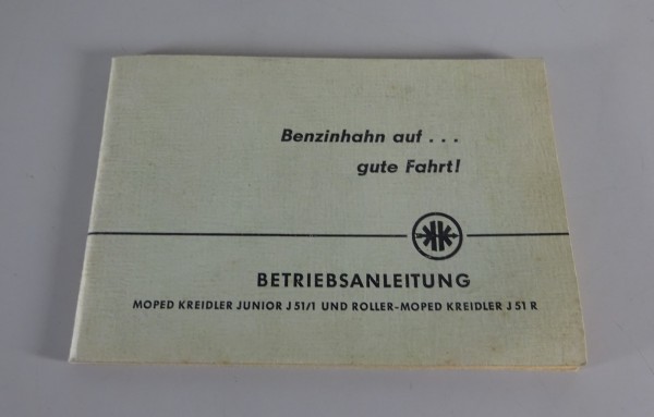 Betriebsanleitung / Handbuch Kreidler Junior J 51/1 + Roller Moped Stand 1956