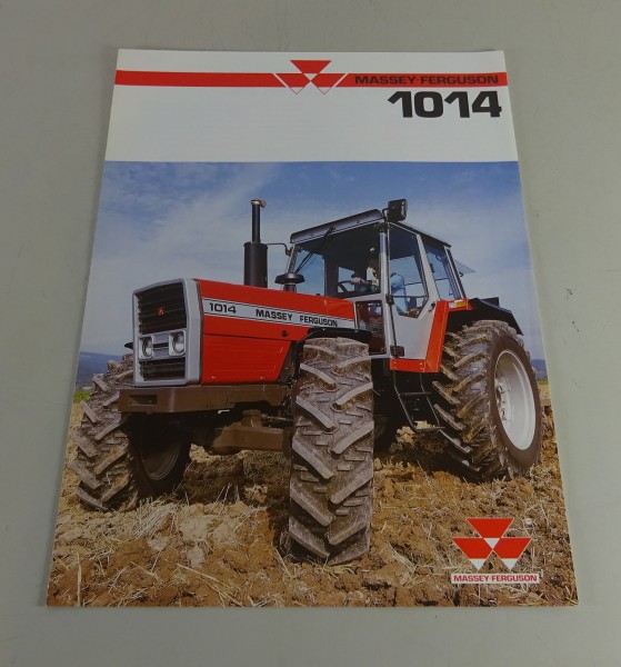 Prospekt / Broschüre Massey Ferguson Kabinenschlepper MF 1014 98 PS v. 09/1988
