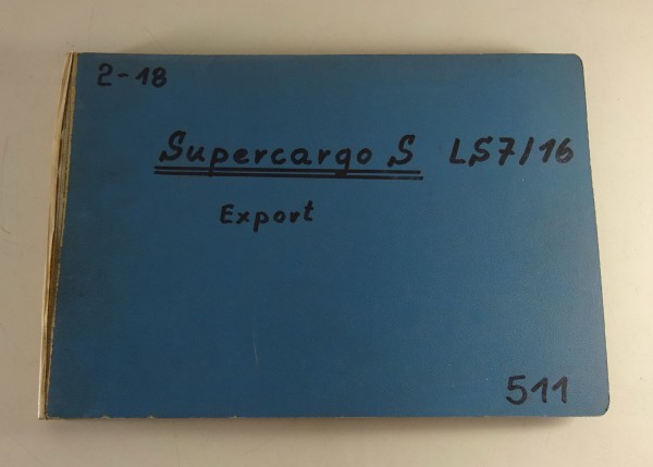 Teilekatalog Büssing LKW + Kipper LS 7/16 Supercargo S Stand 12/1965