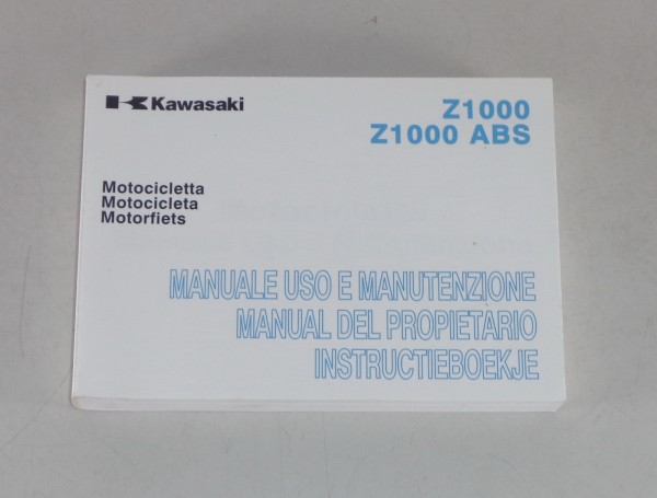 Betriebsanleitung / Manuale / Manual / Instructie Kawasaki Z 1000 (ABS) von 2013