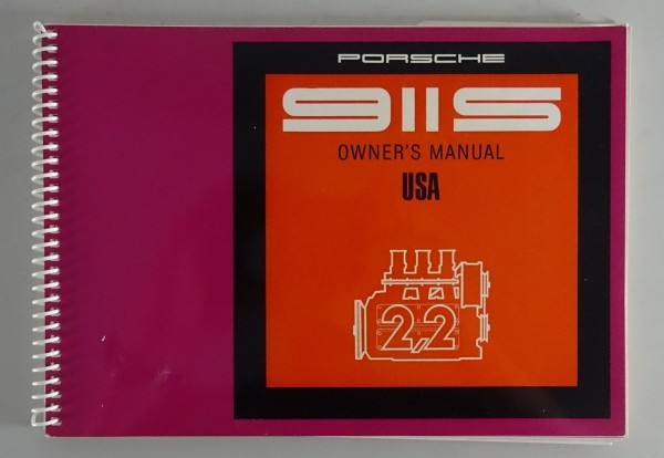 Owner´s Manual / Handbook Porsche 911 S Usa Modell 2,2l / 180hp original 1970