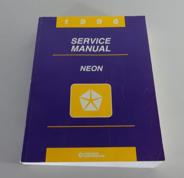 Workshop Manual / Service Manual Dodge / Plymouth Neon / Neon Sport from 1996