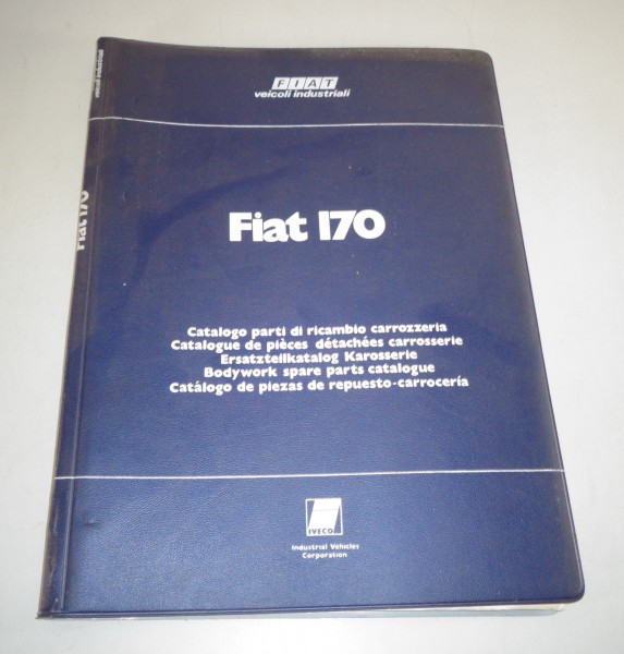 Teilekatalog Karosserie / Parts list bodywork Fiat 170 von 11/1975