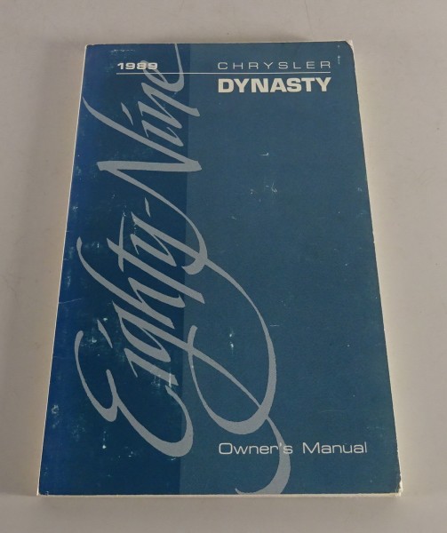 Owner´s Manual / Handbook Chrysler Dynasty Stand 1989