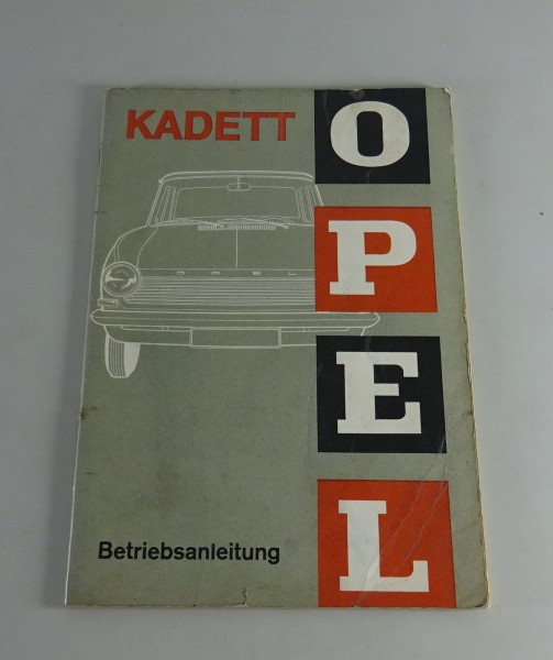 Betriebsanleitung / Handbuch Opel Kadett A + Caravan von 08/1963