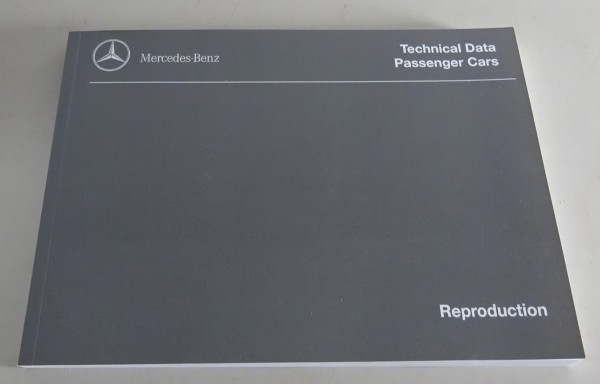 Technical Data Mercedes Benz Passenger Cars W110 W111 R113 Pagode from 10/1966