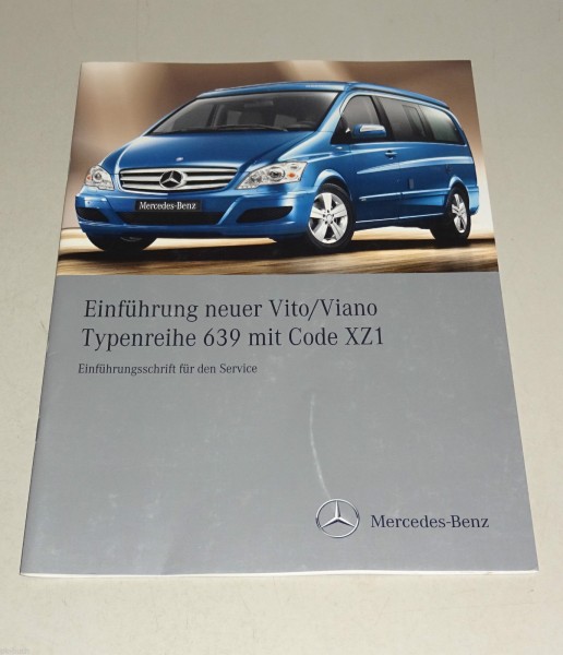 Einführungsschrift / Technische Info Mercedes Benz Vito Viano W639 XZ1 von 2010