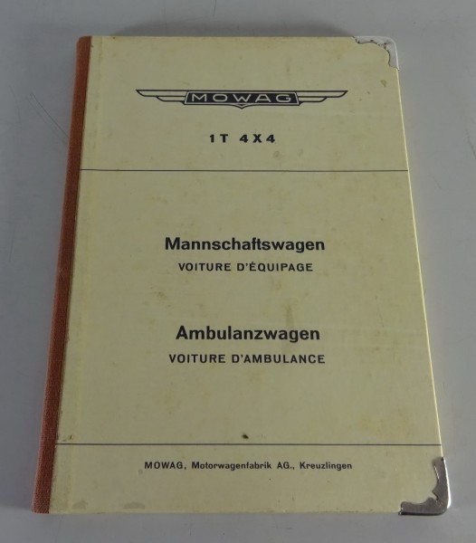 Schaltplan + Schmierplan Mowag T1 4x4 Ambulanzwagen Schweizer Armee