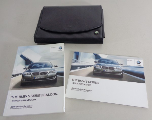 Owner's Manual + Wallet BMW 5-Series Saloon F10 520i - 535d / xDrive from 2011