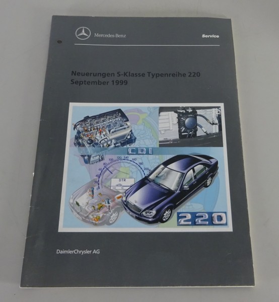 Werkstatthandbuch Einführung Mercedes Benz S-Klasse W220 Stand 09/1999