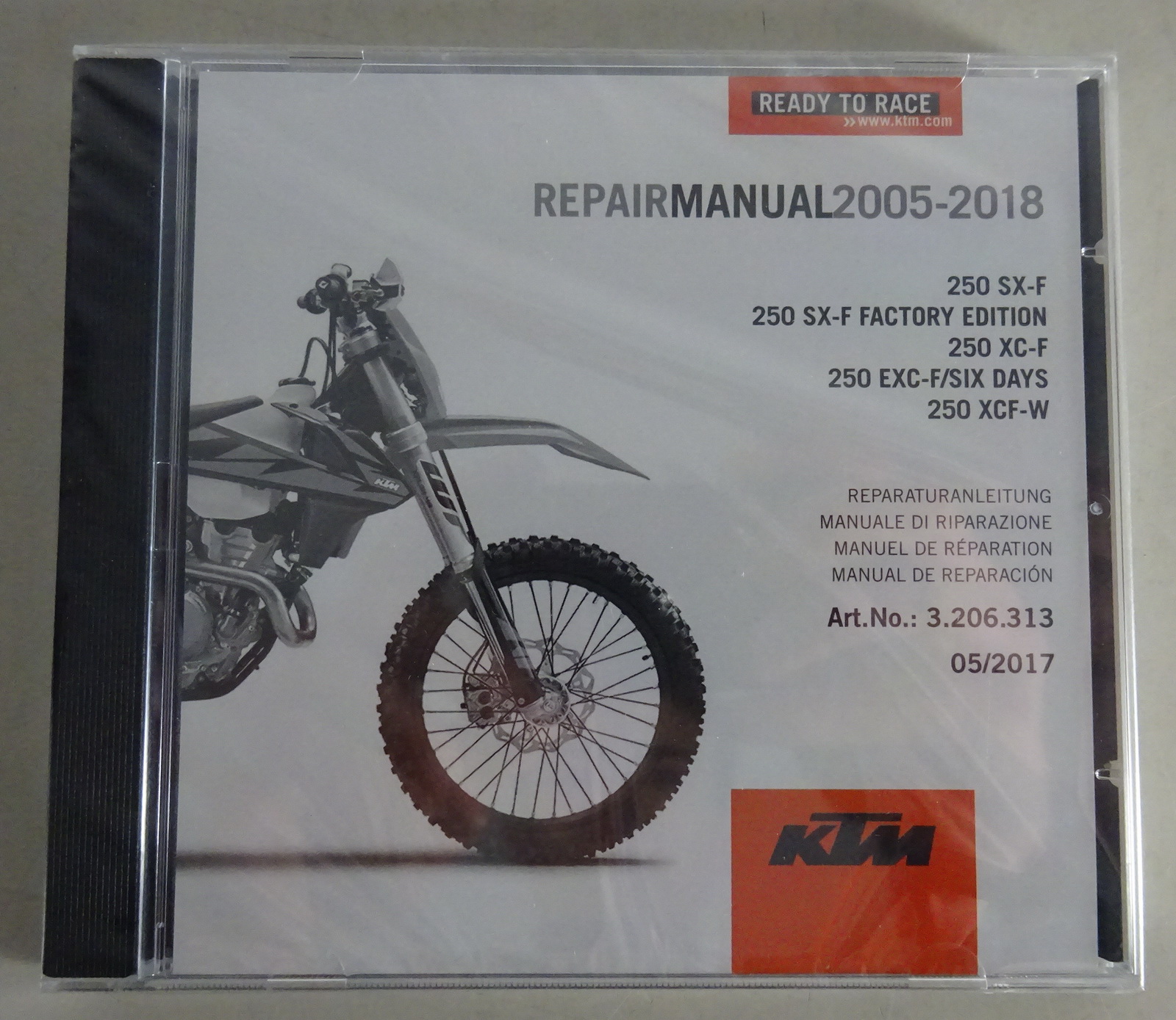 Atelier Manuel KTM 250 SX-F/KTM 250 SX-F Bj 2005-2018 Stand 05/2017 