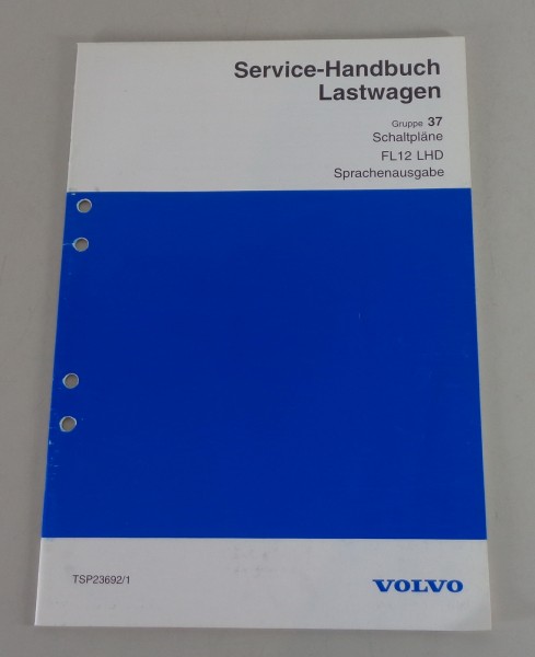 Werkstatthandbuch Volvo LKW FL12 LHD Schaltpläne Sprachenausgabe von 1995