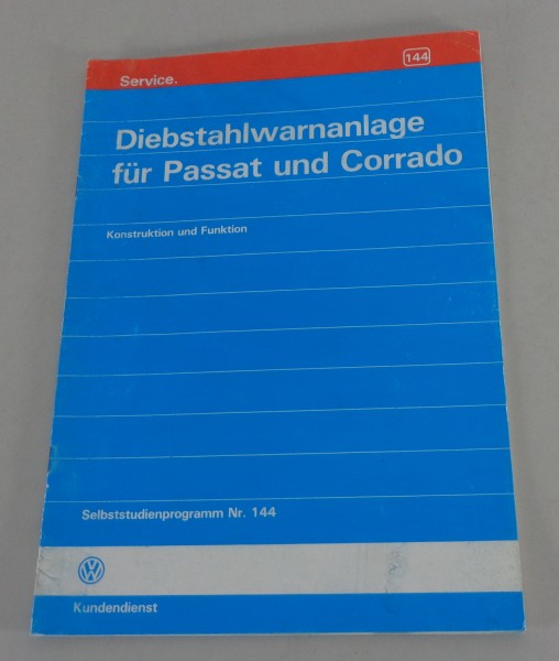 SSP 144 Selbststudienprogramm VW Corrado Passat B3 Diebstahlwarnanlage