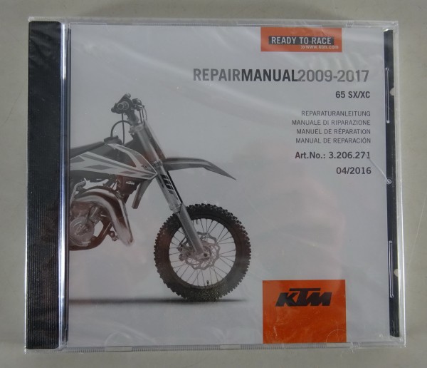 Werkstatthandbuch / Workshop Manual KTM 65 SX / XC Bj. 2009 - 2017 Stand 04/2016