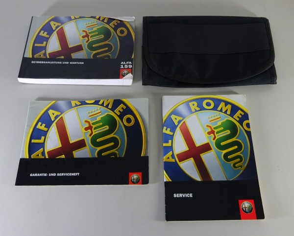 Bordmappe + Betriebsanleitung Alfa Romeo 159 JTS + JTD Stand 09/2005