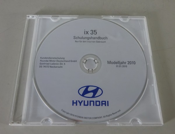 Werkstatthandbuch / Schulungsunterlage auf CD Hyundai ix 35 Stand 01/2010