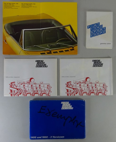 Prospektmappe Fiat 124 Sport Spider 1400 + 1600 | Stand 08/1968