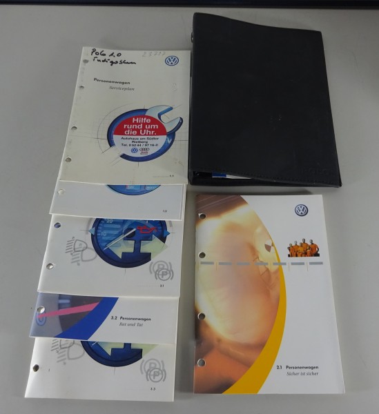 Bordmappe mit Betriebsanleitung VW Polo 6N2 Benzin + Diesel Stand 10/2000