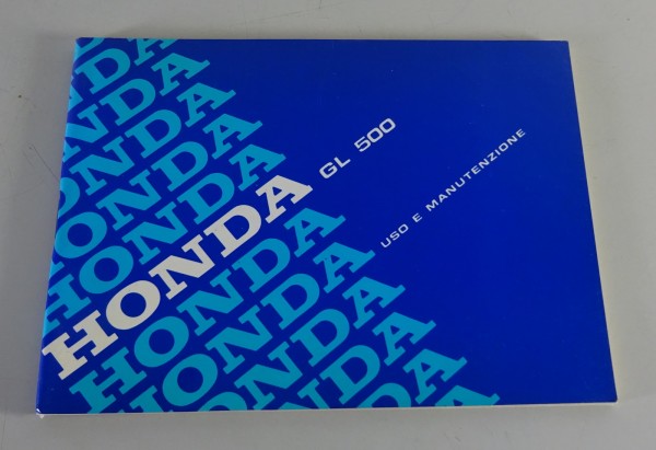 Owner´s Manual / Uso E Manutenzione Honda GL 500 Stand 1981 - 1982