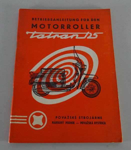 Betriebsanleitung / Handbuch Tatran S 125 Motorroller Typ 03-A Baujahr 1964-69