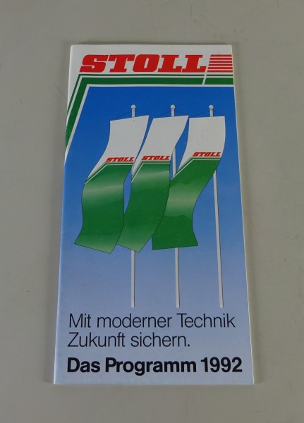 Prospekt / Broschüre Stoll Landmaschinen-Programm Stand 1992
