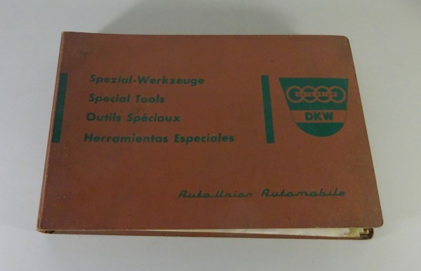 Spezialwerkzeug Katalog DKW F 91 / 89 / 800 / 93 / 94 / 11 + 1000 / SP von 1961