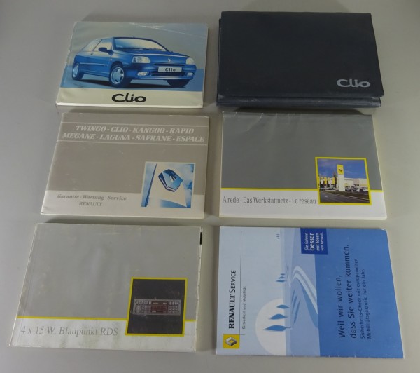 Bordmappe mit Betriebsanleitung / Handbuch Renault Clio Stand 06/1996