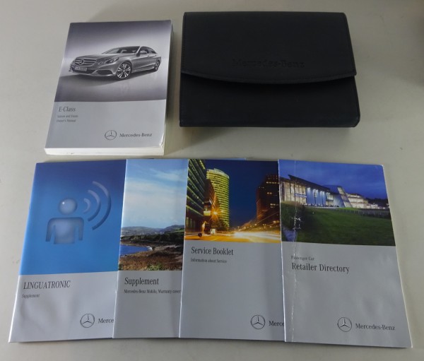 Wallet + Owner's Manual Mercedes Benz E-Class Saloon + Estate W212 / S212 - 2013