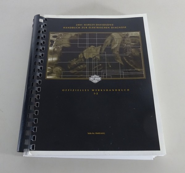 Diagnosehandbuch Harley Davidson XLH/DYNA/SOFTAIL/FLT Modelle 2001 Band 1