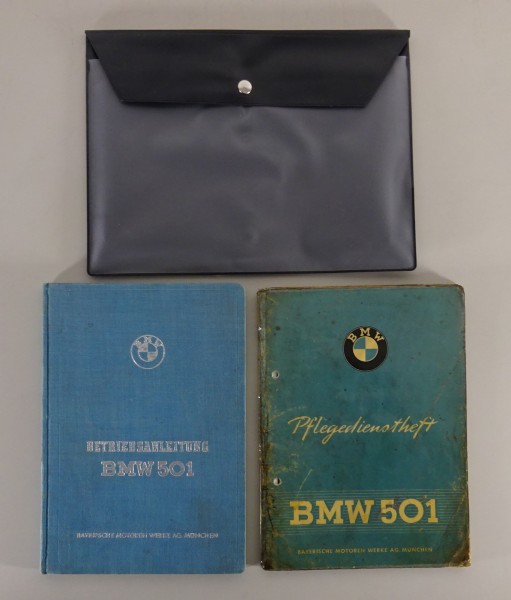 Bordmappe + Betriebsanleitung BMW 501 Barockengel 6-Zylinder Stand 11/1952