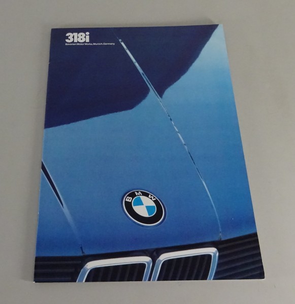 Brochure BMW 3er E30 318i US/Canada-Modèle Édition 01/1983