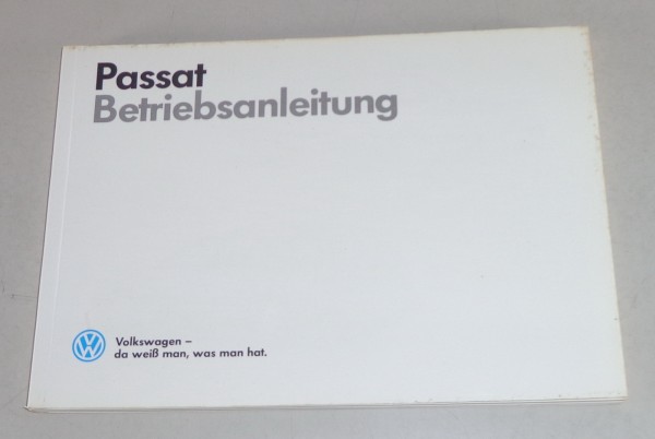 Betriebsanleitung VW Passat B3 35i Stand 02/1988