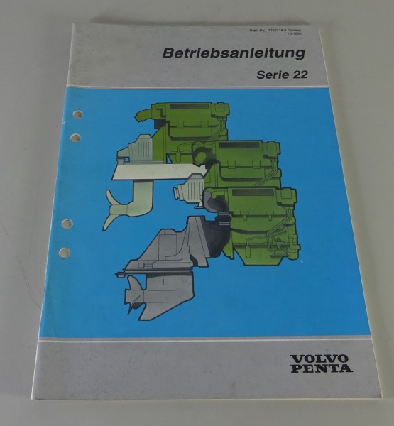 Betriebsanleitung Volvo Penta Serie 22 Motoren MD22 / TMD22 / TAMD22 10/1995