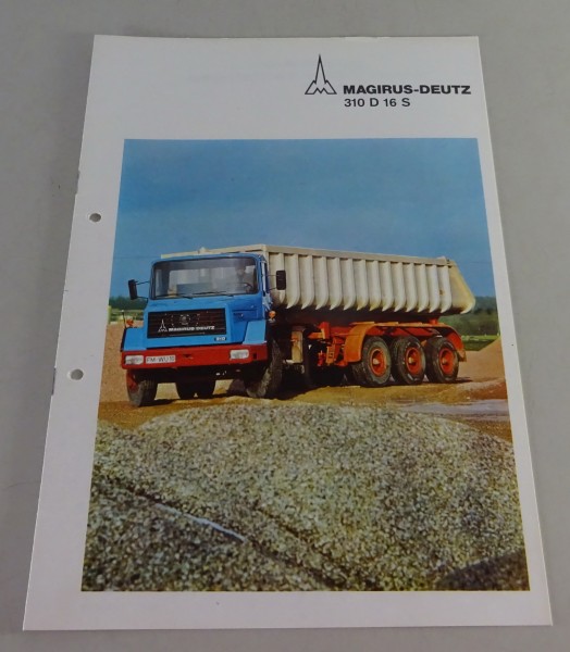 Prospekt / Broschüre Magirus-Deutz LKW 310 D 16 Sattelschlepper Stand 08/1974