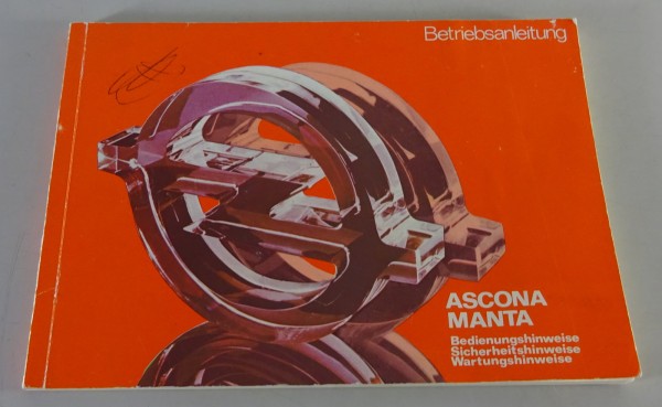 Betriebsanleitung / Handbuch | Opel Ascona B / Manta B | Stand 02/1979