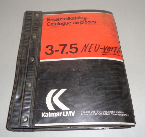 Teilekatalog / Catalogue de pieces de rachange Kalmar LMV Gabelstapler 3 - 7,5