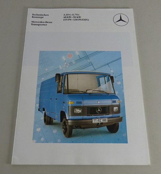 Prospekt / Broschüre Mercedes-Benz DüDo T2 Düsseldorfer Transporter Stand 6/1982