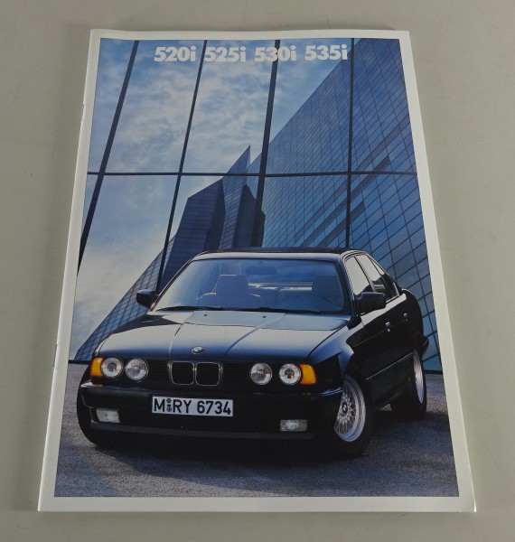 Prospekt / Broschüre BMW E34 520i / 525i / 530i / 535i Stand 02/1989