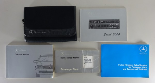 Wallet + Owner's Manual Mercedes CL C140 500 + 600 SEC LHD + RHD from 04/1992