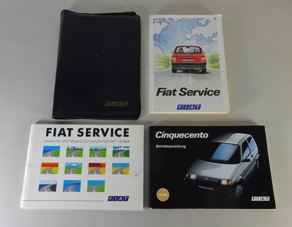 Bordmappe + Betriebsanleitung / Handbuch Fiat Cinquencento von 03/1993