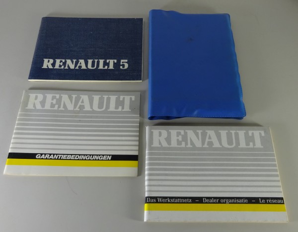 Bordmappe + Betriebsanleitung / Handbuch Renault 5 / R5 Stand 1989