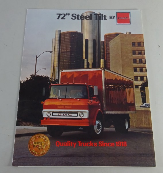 Prospekt / Brochure GMC Steel Tilt Trucks Modelljahr 1972