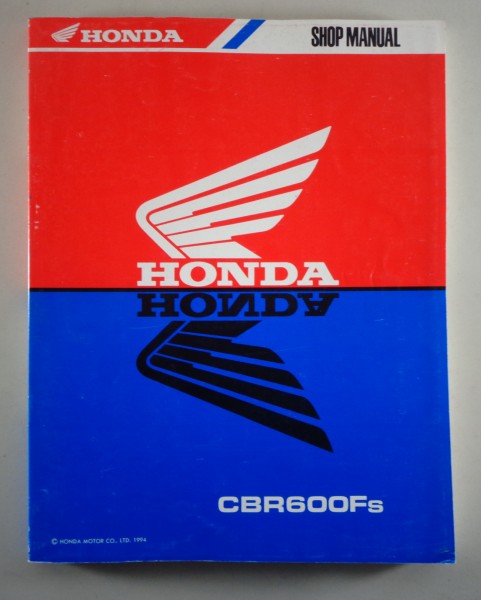 Workshop Manual Honda CBR 600 F from 1994