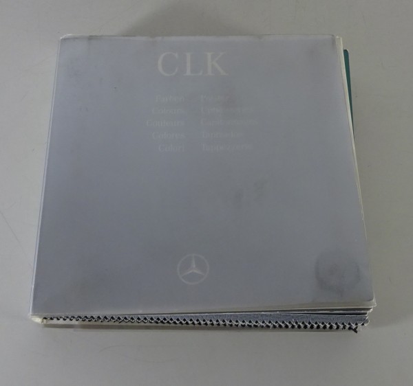 Polstermappe + Lackmuster Mercedes Benz CLK W208 DE/EN/FR/IT/ES Stand 03/2002